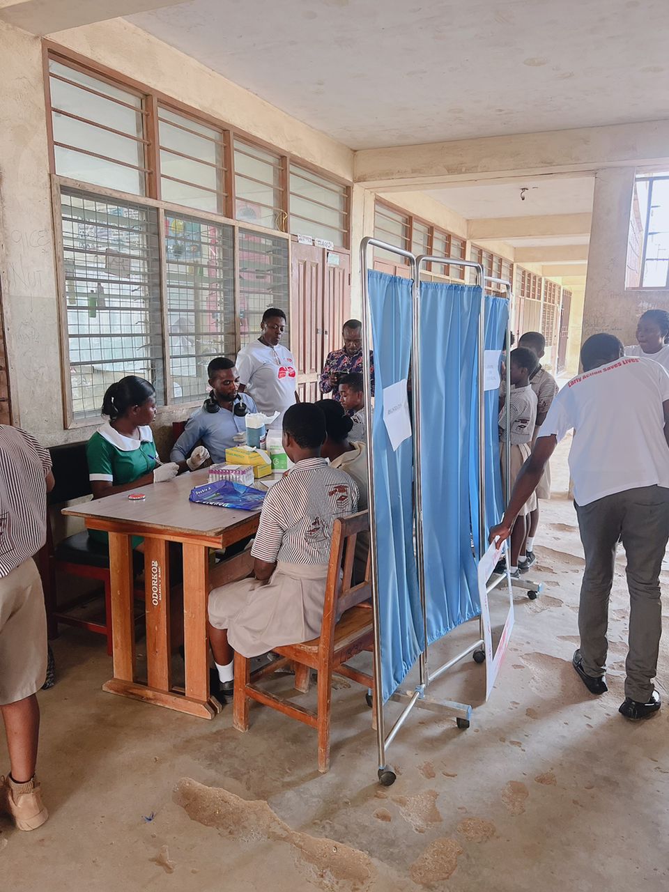 Dedicated health professionals at post